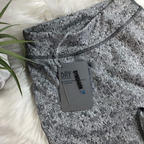 NWT Gymshark Fleur Texture Grey Leggings Charcoal - Picture 5 of 15